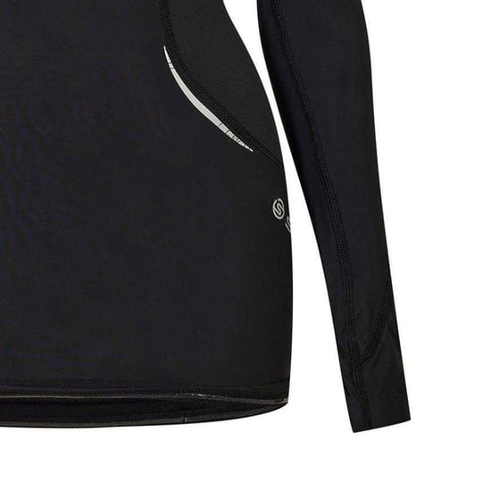 Skins A400 basislaagshirt met lange mouwen voor dames (Zwart) - Image 4