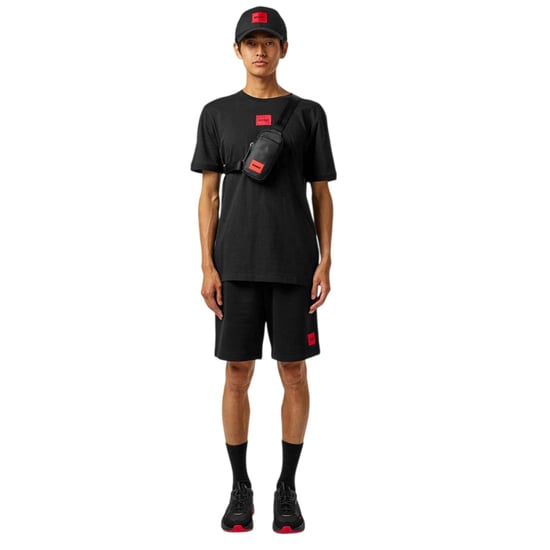 Hugo Diragolino T-shirt voor heren met logo op de borst (Zwart) - Image 1