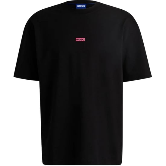 Hugo MCMXCIII-T-shirt för män med tryck på ryggen (Svart/rosa) - Image 2