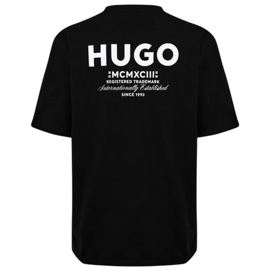 Hugo MCMXCIII-T-shirt för män med tryck på ryggen (Svart) - Image 2