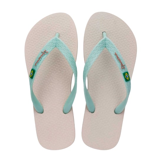 Ipanema Platte teenslippers voor dames met de Braziliaanse vlag (Beige) - Image 2
