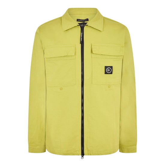 Marshall Artist Overshirt voor heren met doorlopende ritssluiting (Kalk) - Image 1