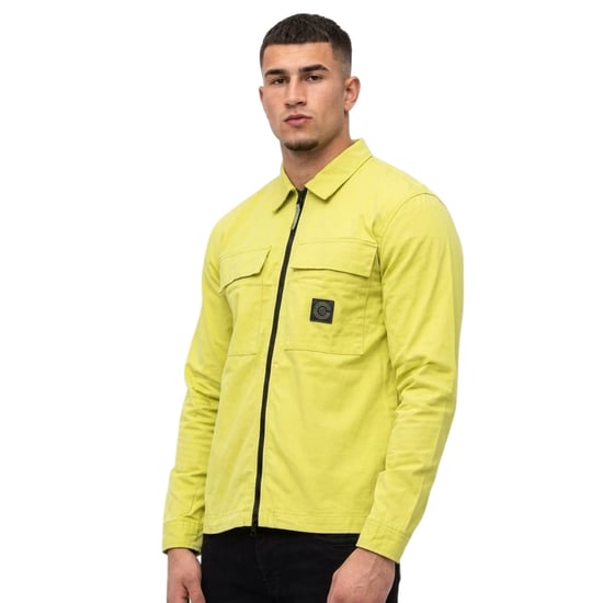 Marshall Artist Overshirt voor heren met doorlopende ritssluiting (Kalk) - Image 3