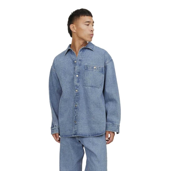 Jack And Jones Herenoverhemd van denim met zakken (Blauw) - Image 3