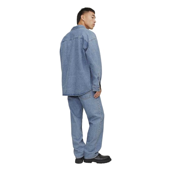 Jack And Jones Herenoverhemd van denim met zakken (Blauw) - Image 4