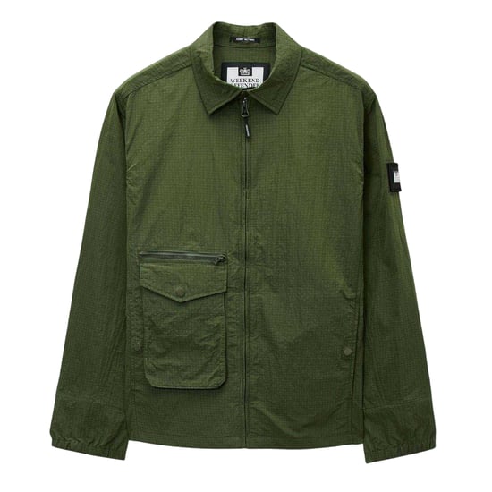 Weekend Offender Nylon overshirt voor heren (Groen) - Image 1