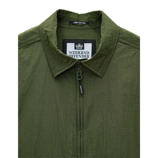 Weekend Offender Nylon overshirt voor heren (Groen) - Image 3
