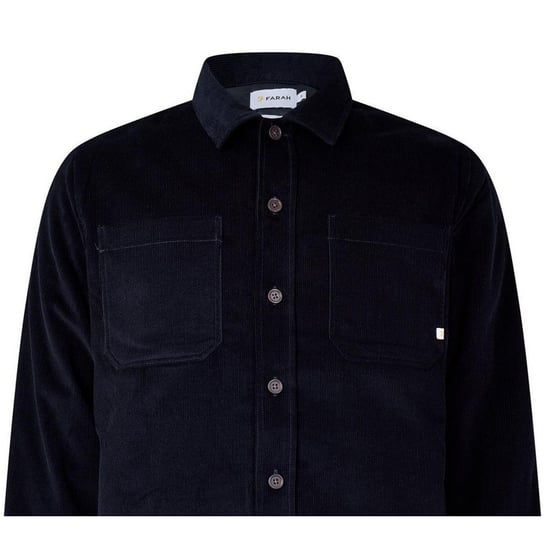Farah Heren Corduroy Overhemd (Marine) - Image 3