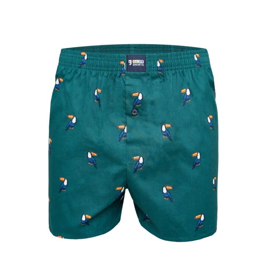 Happy Shorts X heren wijde boxershort met binnenbroek toekan print - Image 1