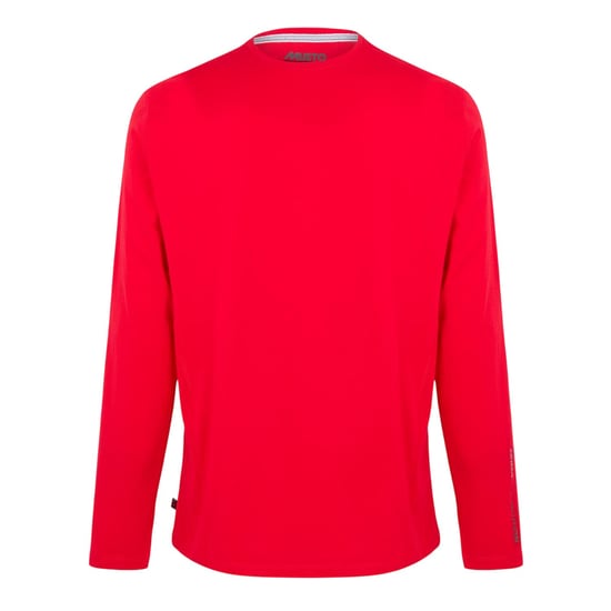 Musto Effen T-shirt met lange mouwen en zonbescherming voor heren (Rood) - Image 2