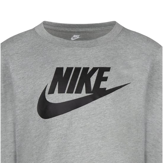 Nike Futura Swoosh T-shirt met lange mouwen voor kinderen (Donkergrijs) - Image 4
