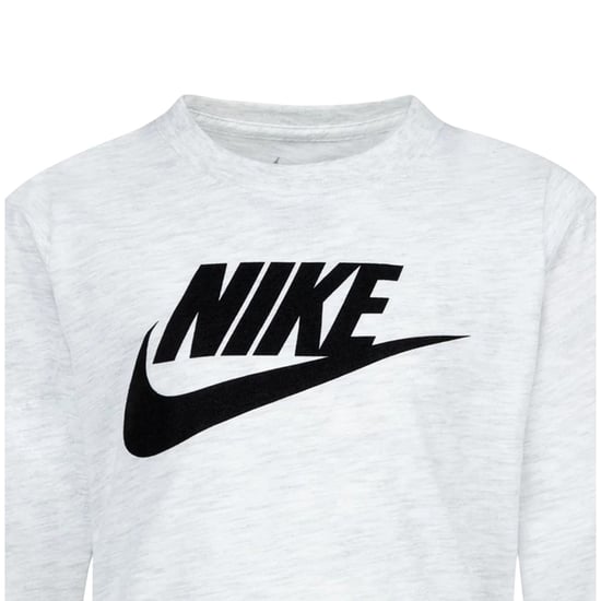 Nike Futura Swoosh T-shirt met lange mouwen voor kinderen (Wit) - Image 4