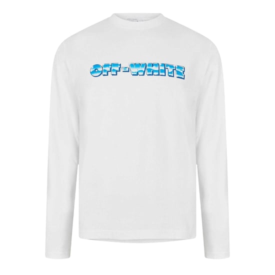 Off White Heren-T-shirt met lange mouwen en logo (Wit) - Image 1