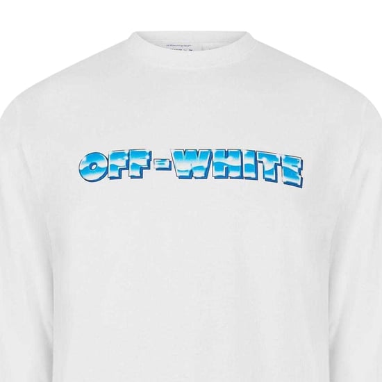 Off White Heren-T-shirt met lange mouwen en logo (Wit) - Image 3