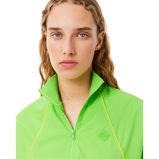 Lacoste Dames Kleurblok Sweatshirt Jurk (Groen) - Image 4