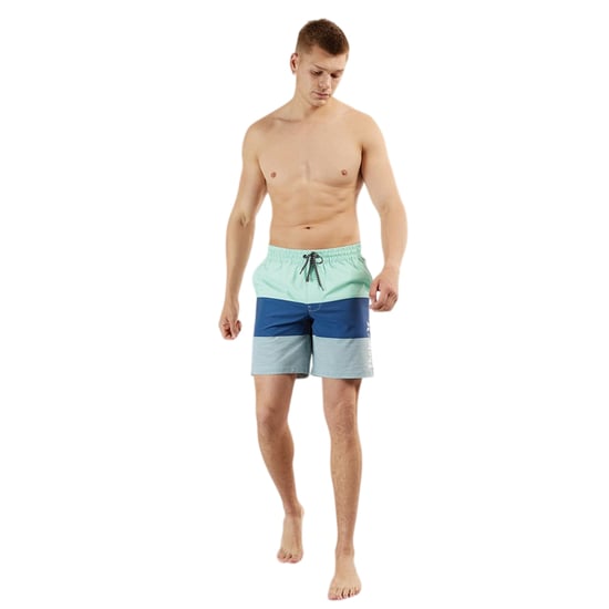 Hurley Mens Volley Colour Block Swim Shorts (Blue/Aqua) - Image 1