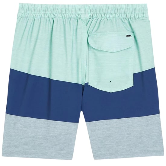 Hurley Mens Volley Colour Block Swim Shorts (Blue/Aqua) - Image 3