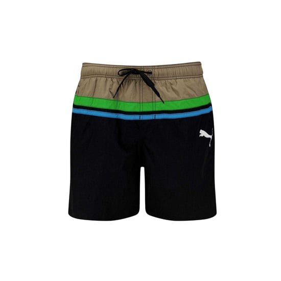 Puma Mens Heritage Swim Shorts (Beige/Navy) - Image 1