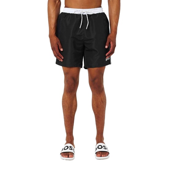 Boss Heren Zwemshort Zeesterren (Zwart) - Image 1