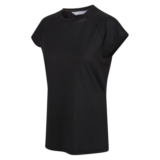 Regatta Luaza effen T-shirt voor dames (Zwart) - Image 3