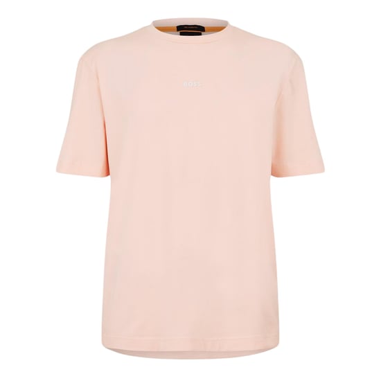 Boss Oversized T-shirt voor heren met Tchup-logo (Roze) - Image 1