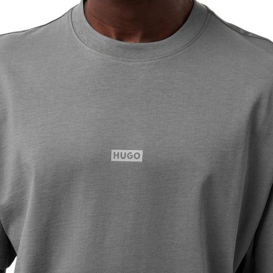 Hugo MCMXCIII-T-shirt för män med tryck på ryggen (Medelgrå) - Image 4