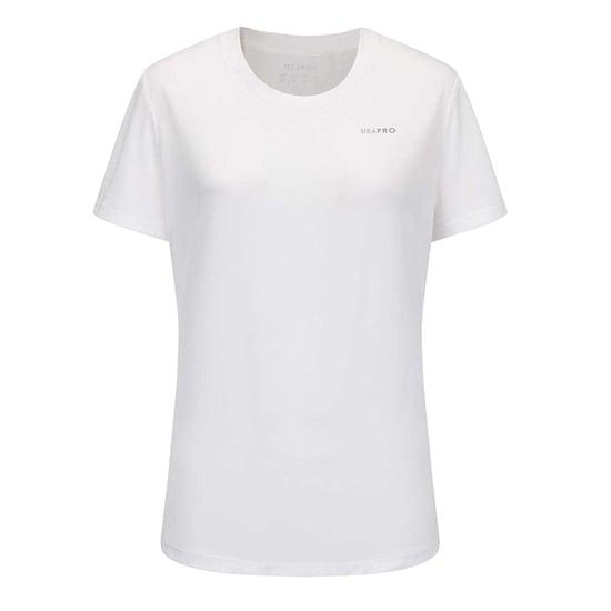 USA Pro Womens/Ladies Tech C Polyester T-Shirt (White) - Image 1