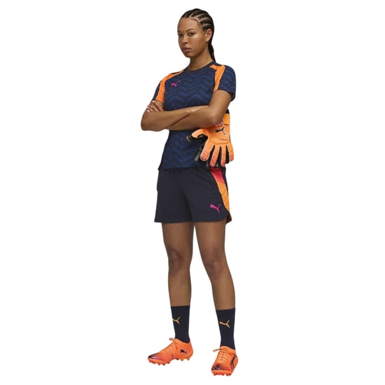Puma Dames/Dames Training T-shirt (Marine/Oranje) - Image 3