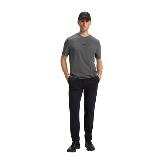 Boss Oversized T-shirt voor heren met Tchup-logo (Grijs) - Image 1