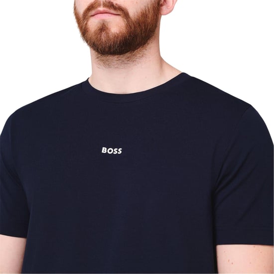 Boss Oversized T-shirt voor heren met Tchup-logo (Marine) - Image 3