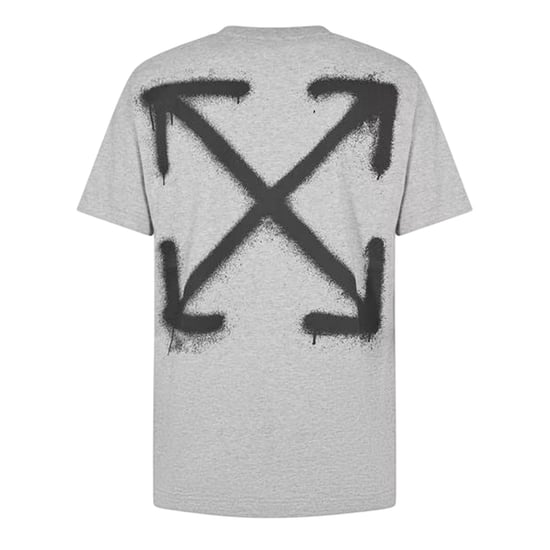 Off White Kortärmad T-shirt för män utan logotyp (Ljusgrå) - Image 2