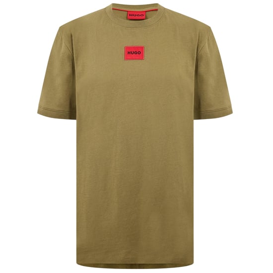 Hugo Diragolino T-shirt voor heren met logo op de borst (Groen) - Image 1