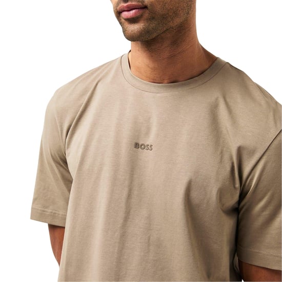 Boss Oversized T-shirt voor heren met Tchup-logo (Groen) - Image 3