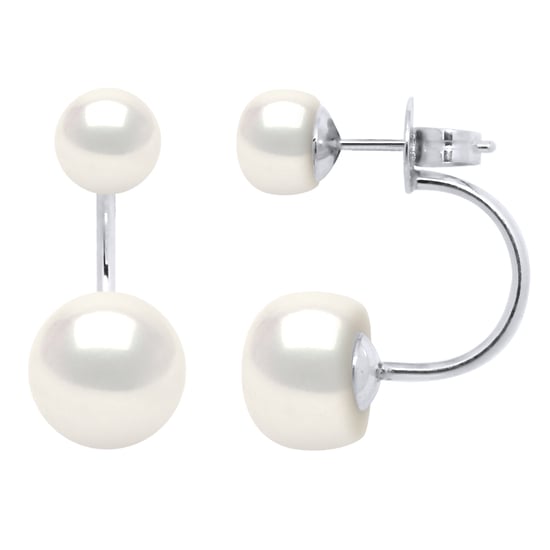 DIADEMA - Earrings - DUO Real Freshwater Pearls - White - Image 1