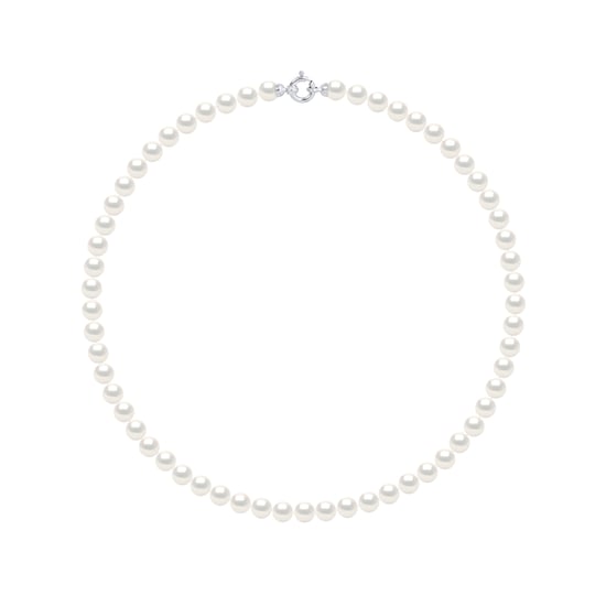 DIADEMA - Necklace - Princess - Real Freshwater Pearls - White Gold - Image 1