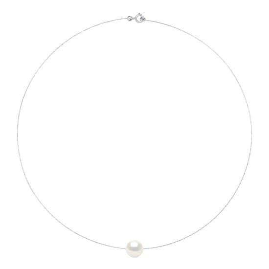 DIADEMA - Necklace - Real Freshwater Pearls - White - White Gold - Image 1