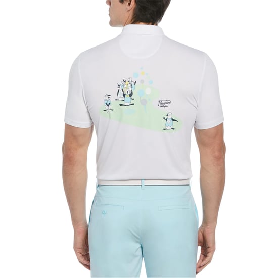 Original Penguin Golf polotröja för herrar (Ljus vit) - Image 2