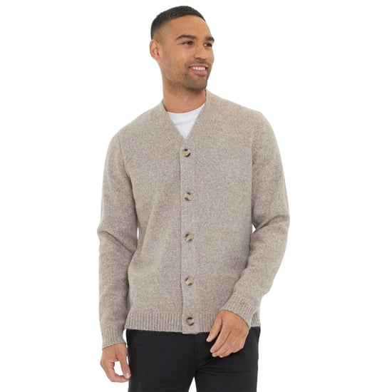 Threadbare Heren Nederlandse Cardigan (Charcoal Marl) - Image 2