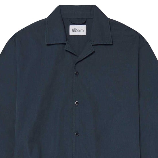 Albam Mannen Revere Kragen Lange Mouwen Shirt (Kelp Groen) - Image 3