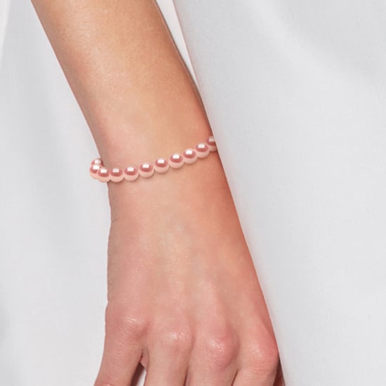 DIADEMA - Bracelet - Real Freshwater Pearls - Pink - Silver - Image 2