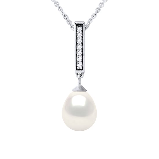 Ketting Water Pearl Rank Sweet White 5-6mm Sluiting 925 - Image 1
