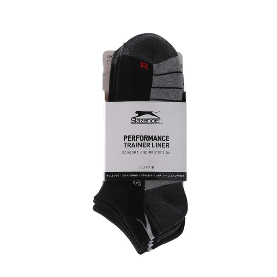Slazenger Trainingssokken met demping voor heren (pak van 3) (Zwart) - Image 3