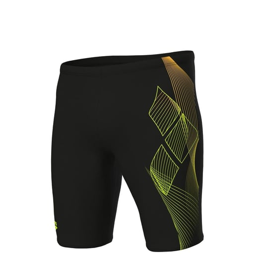Arena Mens Graphic Print Swim Shorts (Black) - Image 2