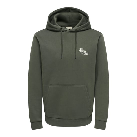 Only & Sons onsceres hood sweat print cam vd 22039604 beluga - Image 1