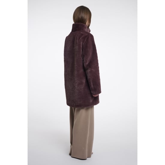 Rino & Pelle single breasted faux fur coat nonna.7002611 10873 chocolate bean - Image 3