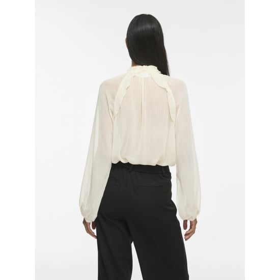 Vila vitiro v-neck l/s flounce top/bfs 14116881 birch - Image 2