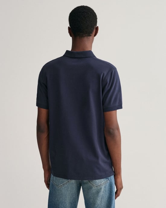 GANT Regular Fit Short Sleeve Contrast Pique Rugger - Image 2