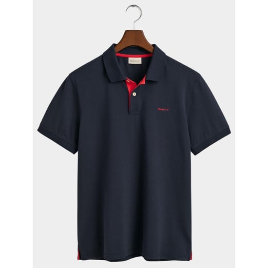 GANT Regular Fit Short Sleeve Contrast Pique Rugger - Image 4