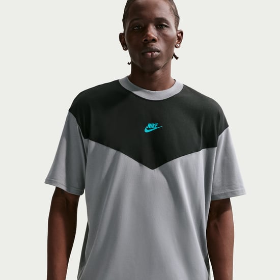Nike Tech Sportswear Mens Grey Black T-Shirt - Image 1