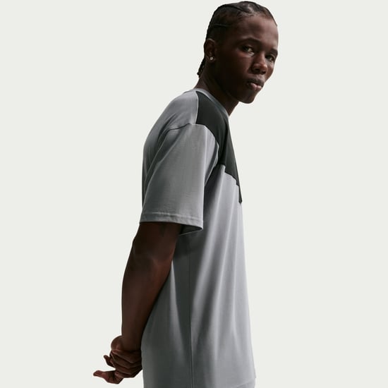 Nike Tech Sportswear Mens Grey Black T-Shirt - Image 4